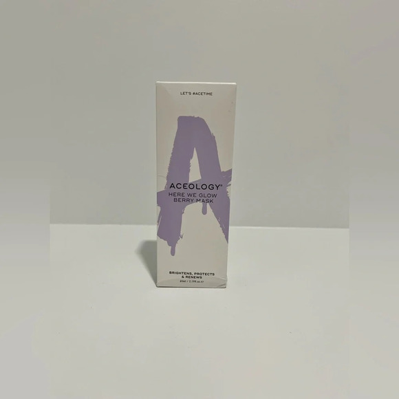 Aceology Here We Glow Berry Mask NEW 65ml Brightens, Protects & Renews - Picture 1 of 5
